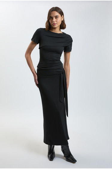 Viscose Jersey Wrap Overlay Top