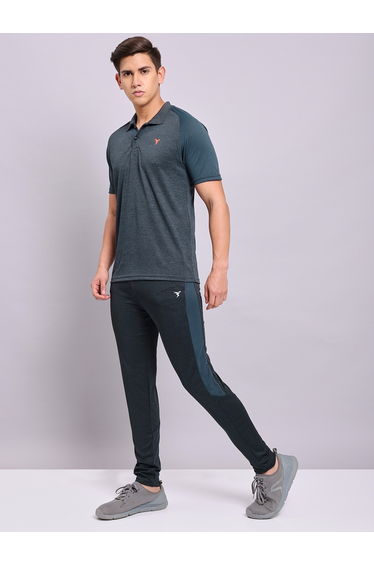 Contrast Side Panel Slim Fit Track Pants