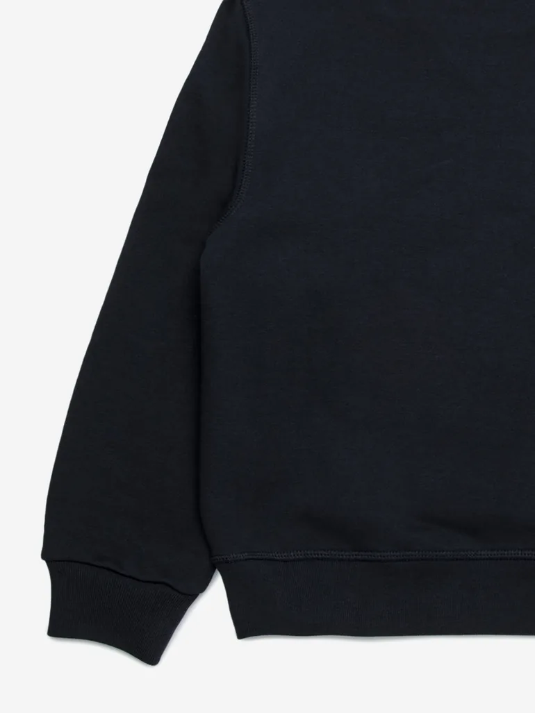 سويتشيرت أطفال بشعار لون أسود - 3