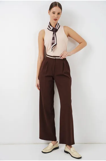 BDART High Waist Wide Leg Trousers with Pockets