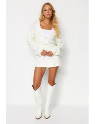 Cardigan - Ecru - Regular fit - 1