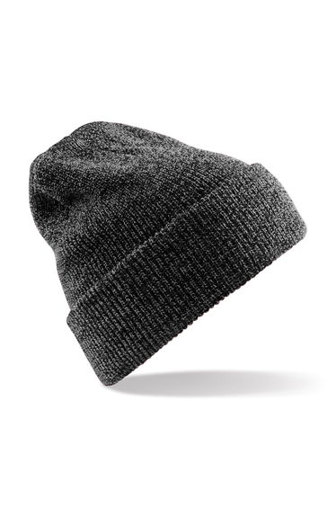 Beechfield Heritage Adults Unisex Premium Plain Winter Beanie Hat - Antique Grey