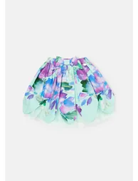 Darcy Mint Petal Print Skirt - 4
