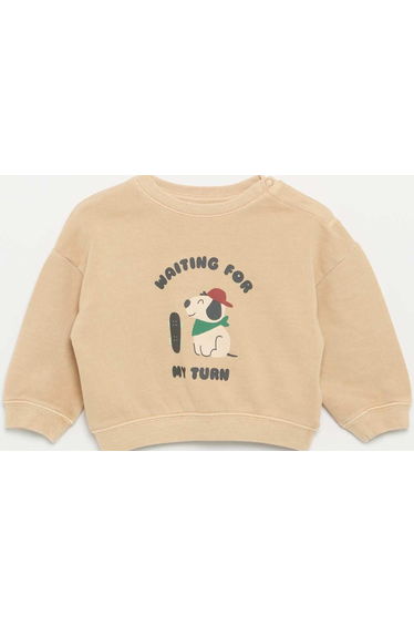 French Terry Sweatshirt BEIGE
