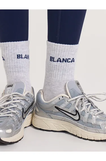 Blanca Sport Girls Logo Socks in Grey