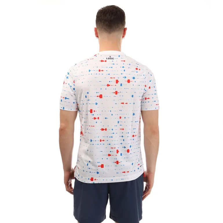 تيشيرت قطن بطبعة نيو بالانس أبيض بأكمام قصيرة - 2