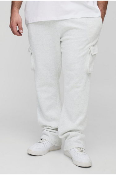 Plus Slim Stacked Flare Cargo Jogger