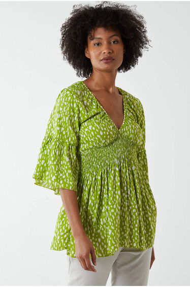 Shirred Bust Top
