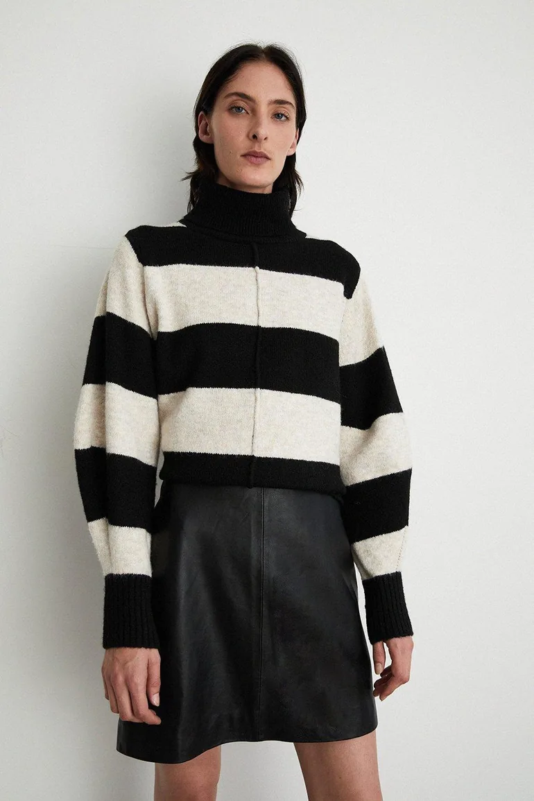 Real Leather Clean Pelmet Skirt