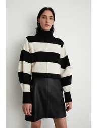 Real Leather Clean Pelmet Skirt
