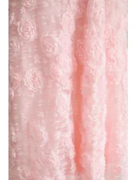 فستان سانفير زهري ماكسي على شكل حرف A بأكمام طويلة - 6