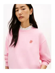 سويتشيرت تومي هيلفيغر زهري بأكمام طويلة - 2