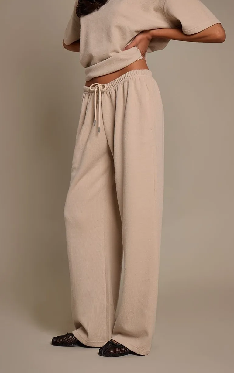 Light Stone Soft Touch Wide Leg Joggers - 1