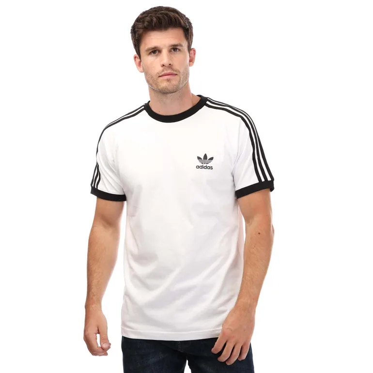Men's adidas Originals Originals 3 Stripes California T-Shirt in White