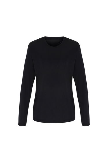 TriDri Womens/Ladies Long Sleeve Performance T-Shirt - Black
