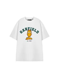 Garfield Unisex Adult Collegiate Short-Sleeved T-Shirt - White