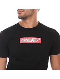 Men's Diesel T-DIEGOR T-Shirt in Black - 2