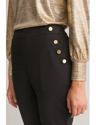 Recycled Cropped Flared Trousers, Length 25.5"