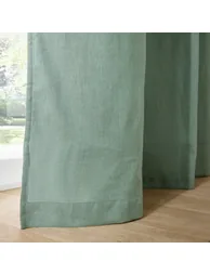 Lincot Linen/Cotton Concealed Tab Top Thermal Curtain - 2