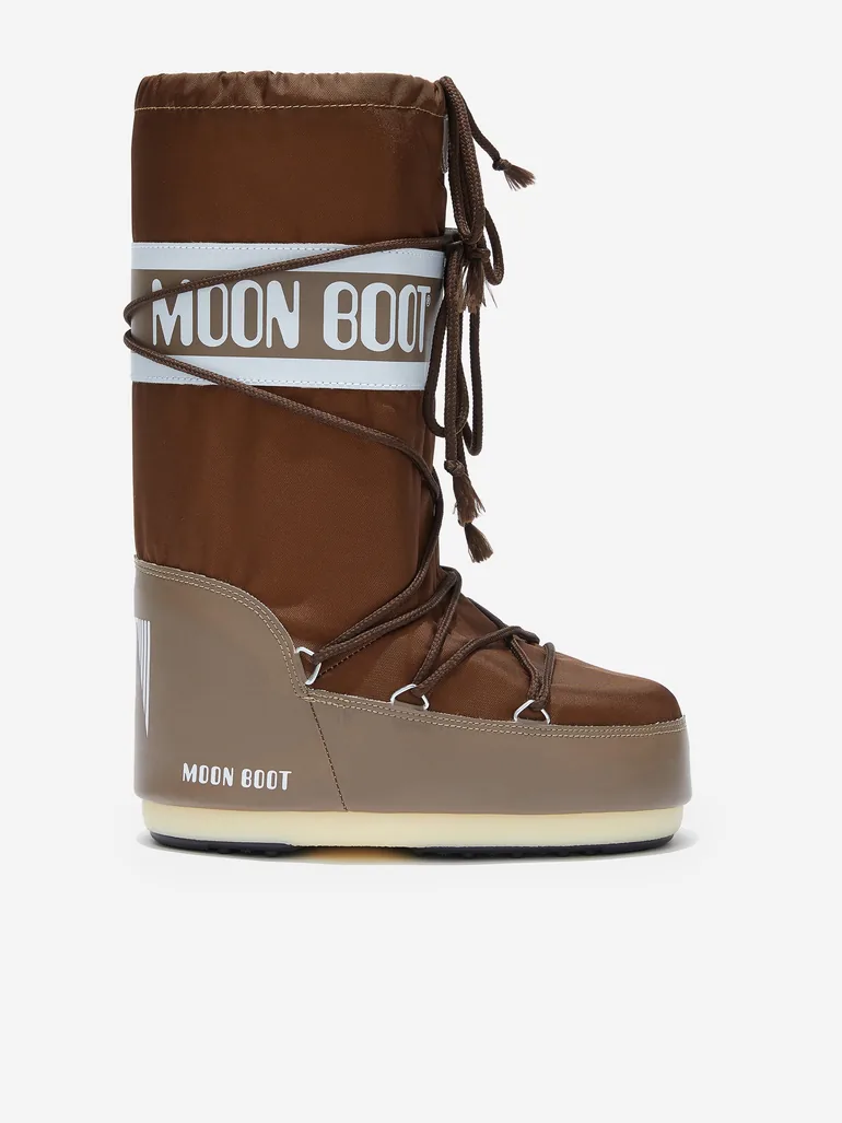 Moon Boot Kids Icon Boots in Brown