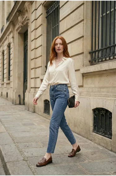 MY FASHION High Waist Skinny Leg Denim Pants