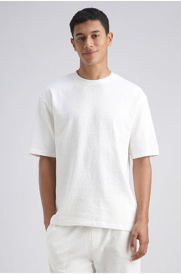 Textured Lounge Top Pants Set