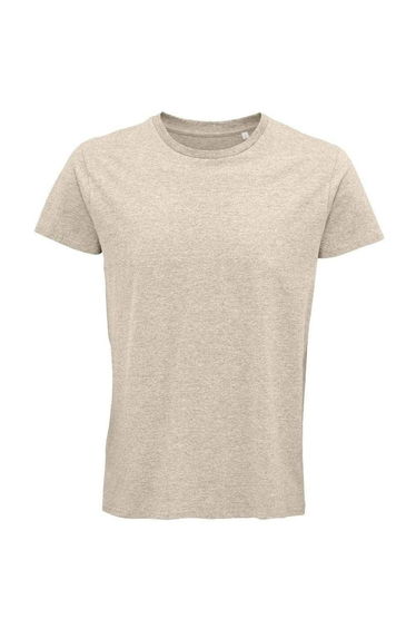 SOLS Mens Crusader Heather Organic T-Shirt - Beige