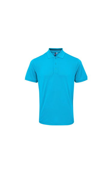 Premier Mens Coolchecker Plus Pique Polo With CoolPlus - Turquoise