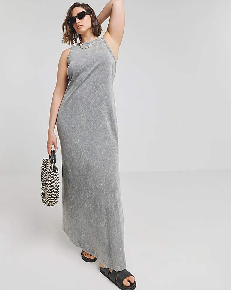 slim fit dress slacks Mid-Length Acid Wash Dress 161111 Turquoise / L/XL main image 1
