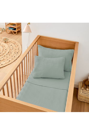Kumla Cotton Muslin Baby's Flat Sheet