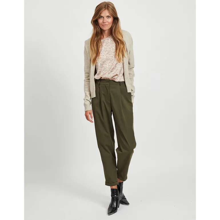 Cropped Open Cardigan