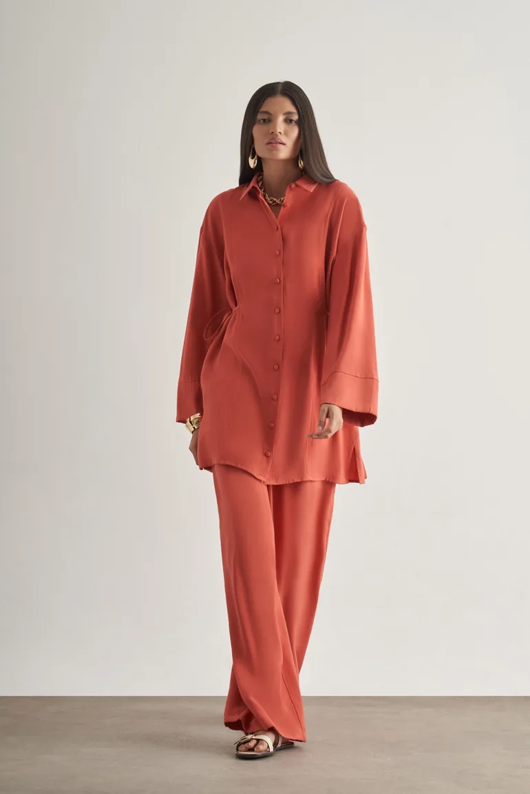Mizalle Side Tied Modal Blend Tunic