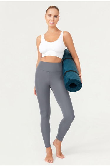 Women's Anthracite High Waist Consolidating Sports Leggings Basics.