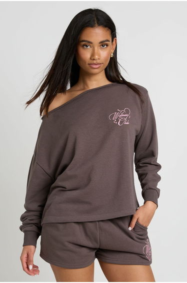 Wellness Club Short Tracksuit - charcoal