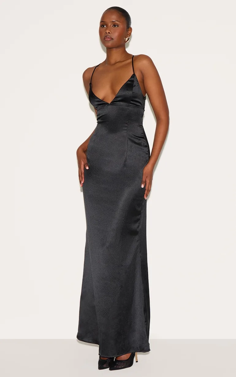 red orange maxi dress Petal & Pup Women's Naira Pleated Maxi Dress