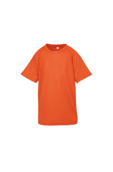 Spiro Chidlrens/Kids Impact Performance Aircool T-Shirt - Flo Orange