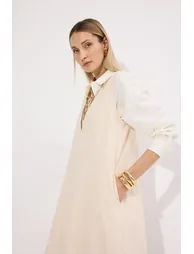 V-NECK DENIM GİLET - 3