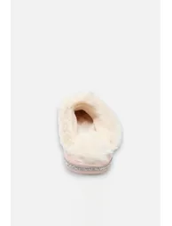 Lemonade Crystal Trim Cosy Slippers Pink - 2