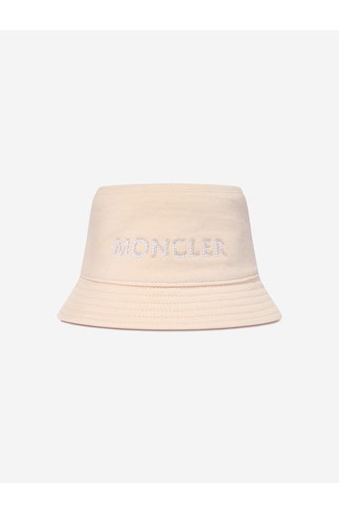 Girls Logo Bucket Hat in Ivory