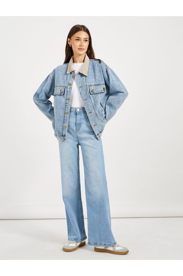 Oversized Longline Denim Jacket