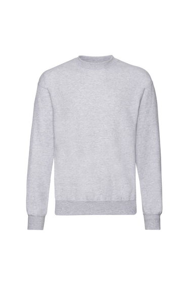 Fruit of the Loom Mens Lightweight Drop Shoulder Sweatshirt - Heather Grey