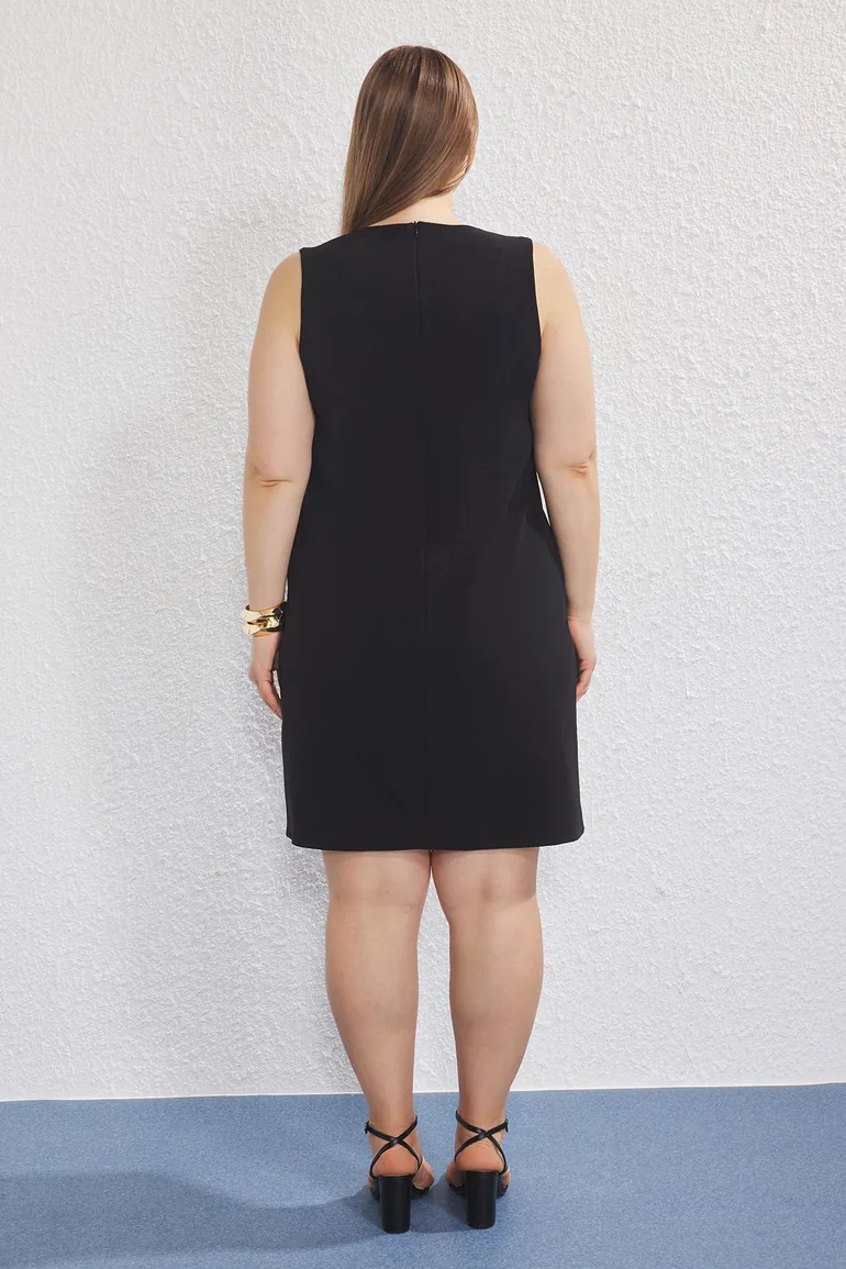 plus size black sleeveless dress Plus-Size Long Casual Sleeveless Maxi Dress– PromGirl main image 1