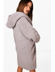Petite Nicola Oversized Hooded Teddy Coat - camel - 3