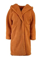 Petite Nicola Oversized Hooded Teddy Coat - camel - 2