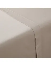شرشف سرير قطن ساتين سادة - 2