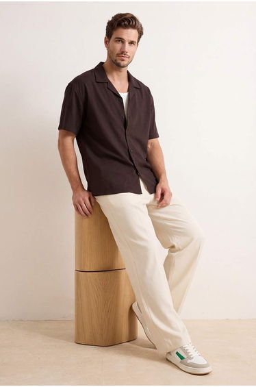 Brown Regular Men's Shirt