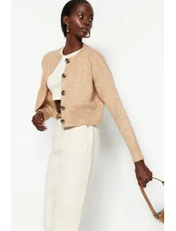 Cardigan - Beige - Regular fit