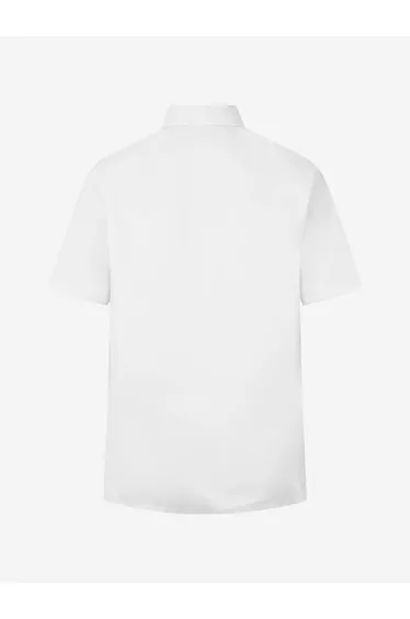 Boys School Short Sleeve Shirt Twin Pack in White