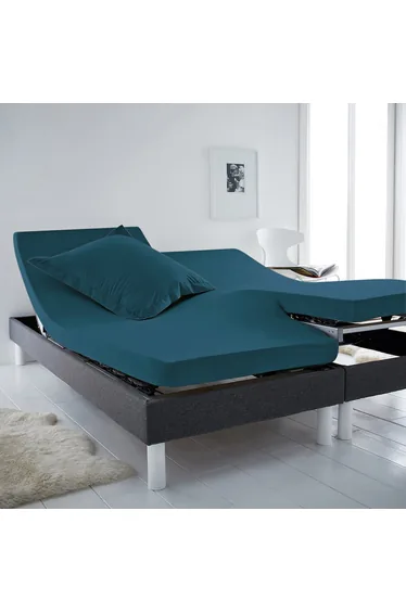 شرشف قطن بحواف مطاطية لسرير مفصلي