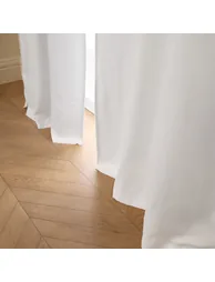 Private Blackout Curtain in Washed Linen with Concealed Tabs - 2